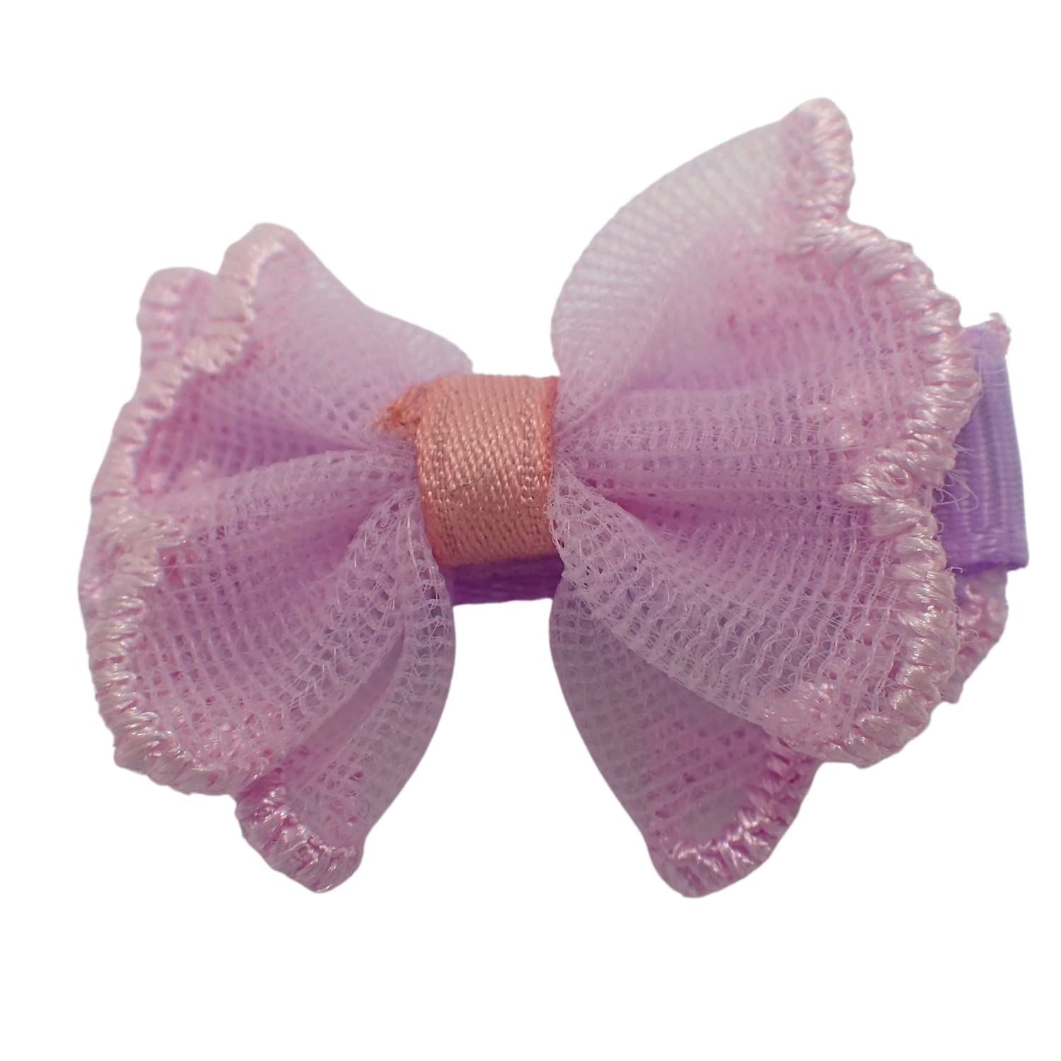 2pc Chiffon Fabric bows 4cm Back to School Hair Bows Girls Hair Bow Accessories Hair Clips Girls Hair Clip for Girls & Women Hair Accessories for Girls cute Hair Clip for Girls